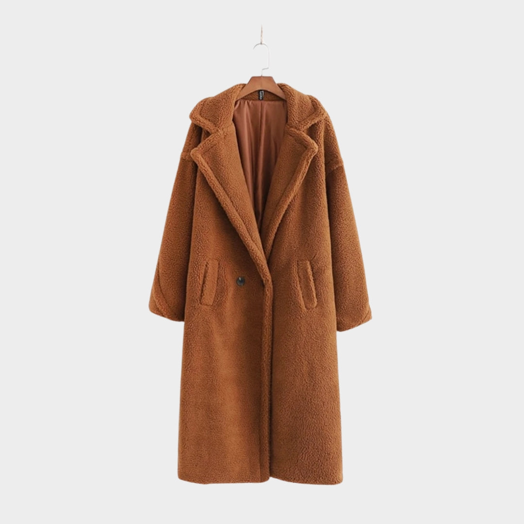 Women's Casual Long Trench Coat - Solid Single Breasted Autumn Winter Streetwear (Light Brown, Dark Brown, and More)