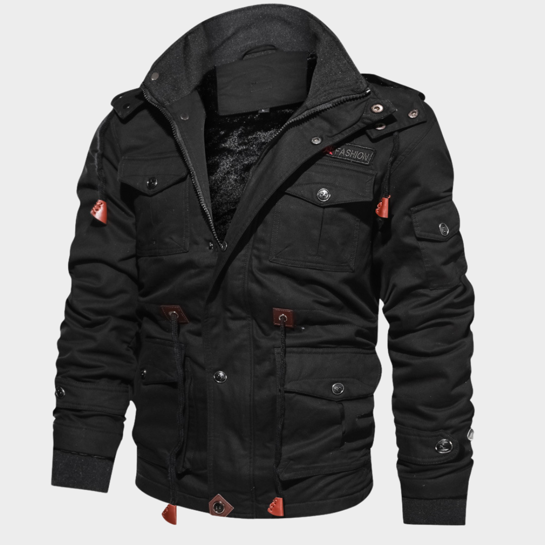Men's Military Cargo Jacket - Multi-Pocket - Cotton - Warm and Durable - Multiple Colours