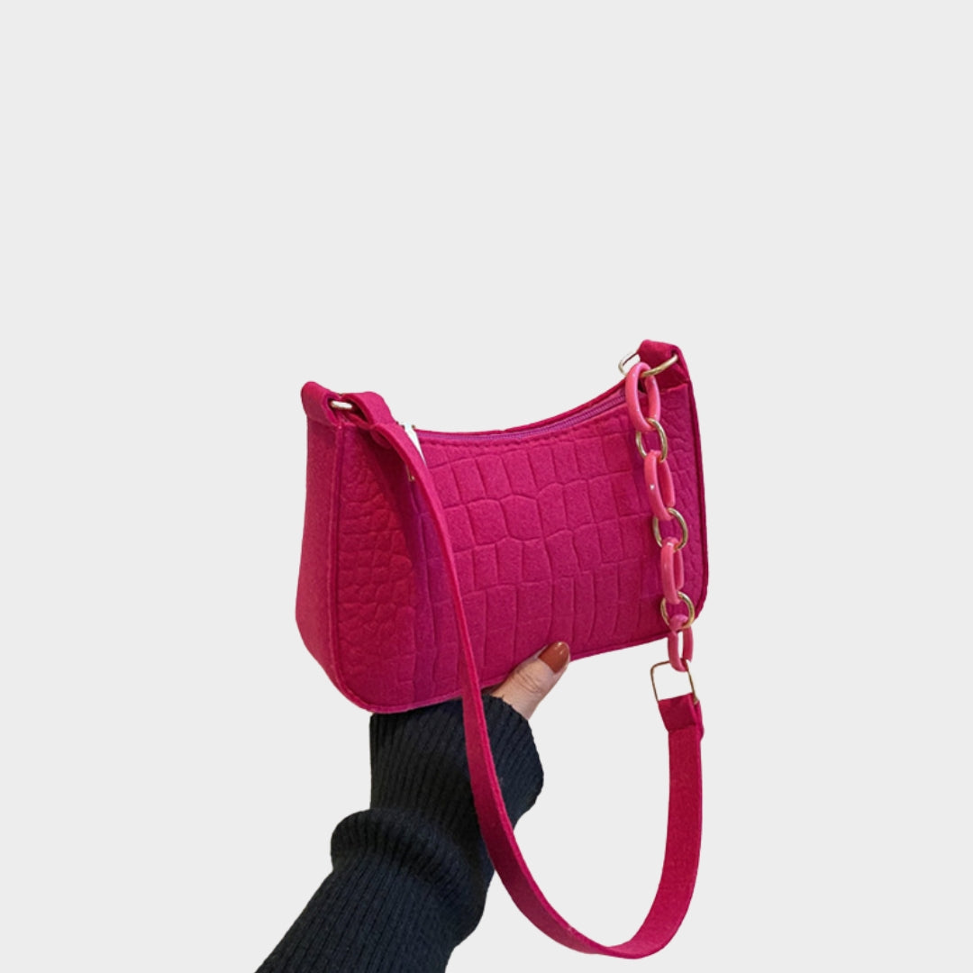 Trendy Women’s Vintage Mini Shoulder Bag – Rose Red, Black, Green, Khaki Casual PU Handbag
