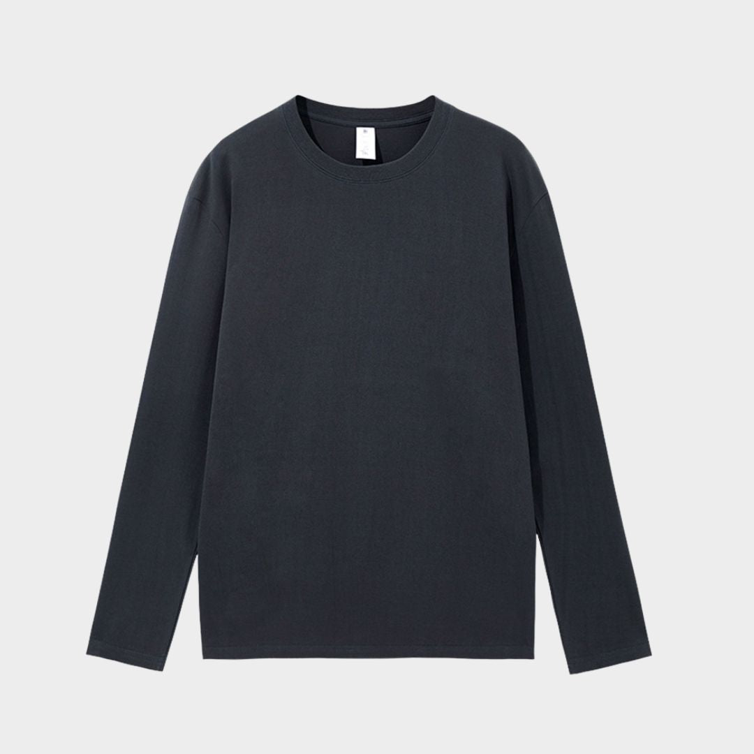 Women’s Cotton Long Sleeve T-Shirt - Casual Solid Basic Top (White, Black, and More)