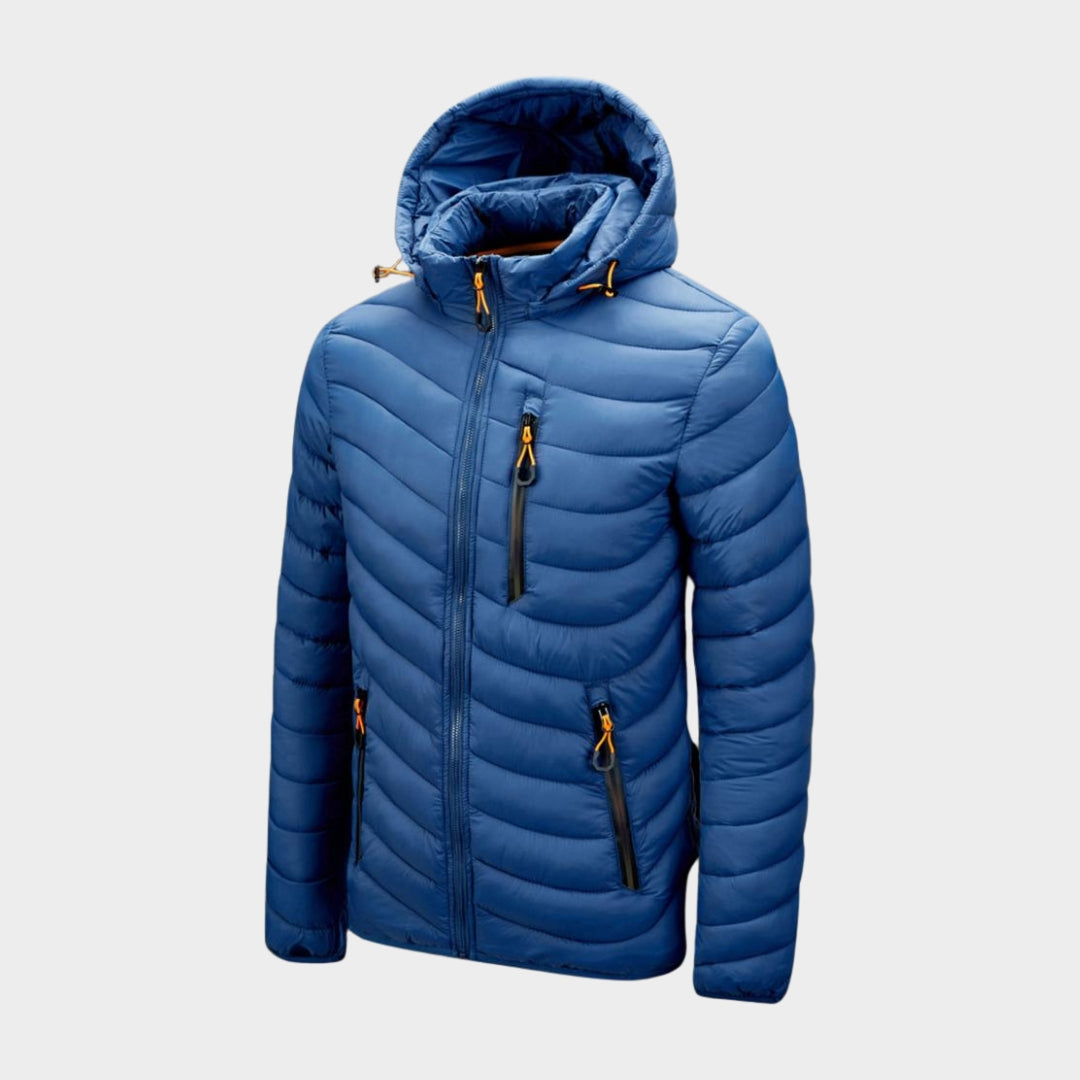 Men's Hooded Waterproof Parka Coat - Warm Casual Autumn Winter Outerwear with Detachable Hat, Army Green, Black, and More
