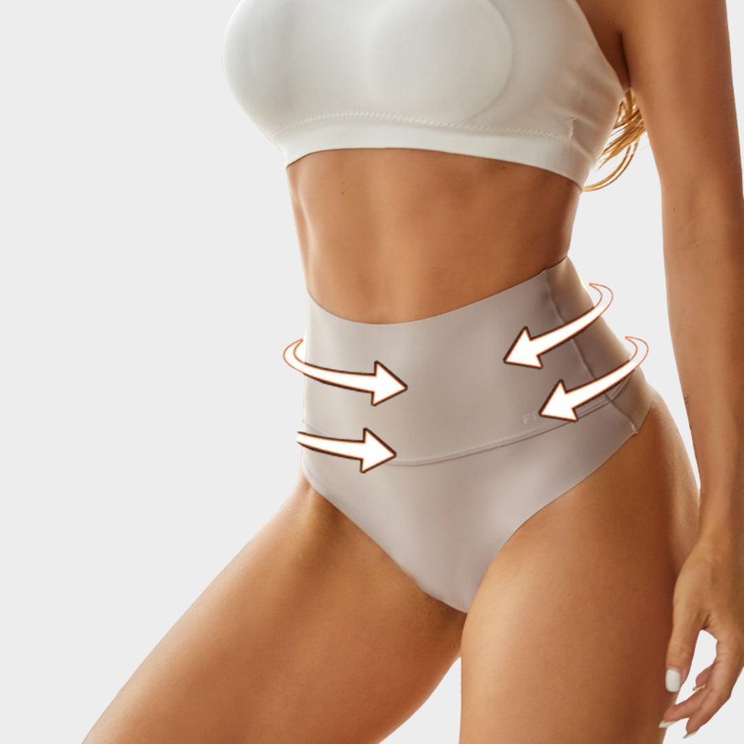 Women's Seamless High-Waist Shaping Thong - Tummy Control - Slimming & Comfortable Waist Trainer