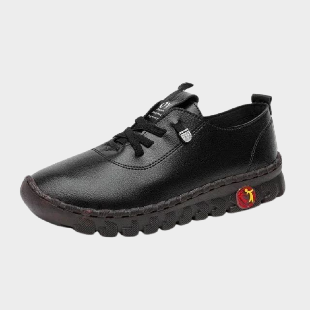 Women's Platform Sneakers - PU Leather - Lace-Up - Slip-On Comfort - Multiple Colours