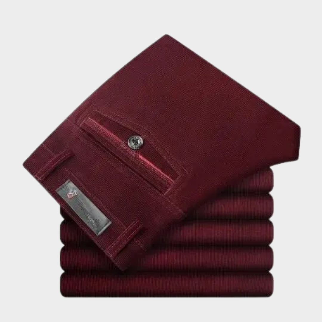 Men’s Loose Corduroy Jogging Pants - Casual Autumn Winter Trousers, Streetwear, Wine Red, Black, Dark Green, and More
