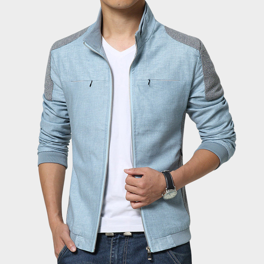 Men's Lightweight Jacket - Breathable Fabric - Casual Fit - Water-Resistant - Multiple Colours