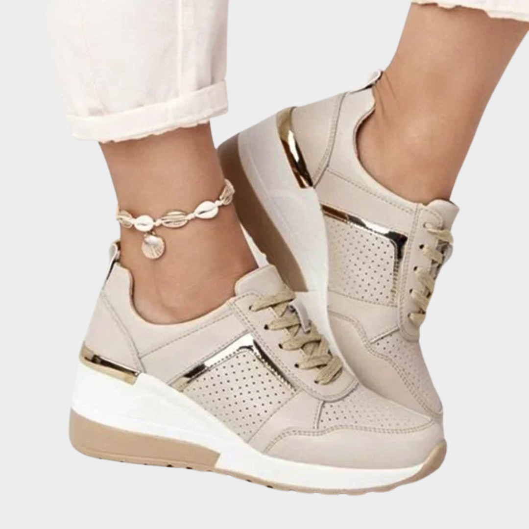 Women's Platform Sneakers – Casual Wear-Resistant Shoes – Lightweight & Comfortable – Multiple Colours