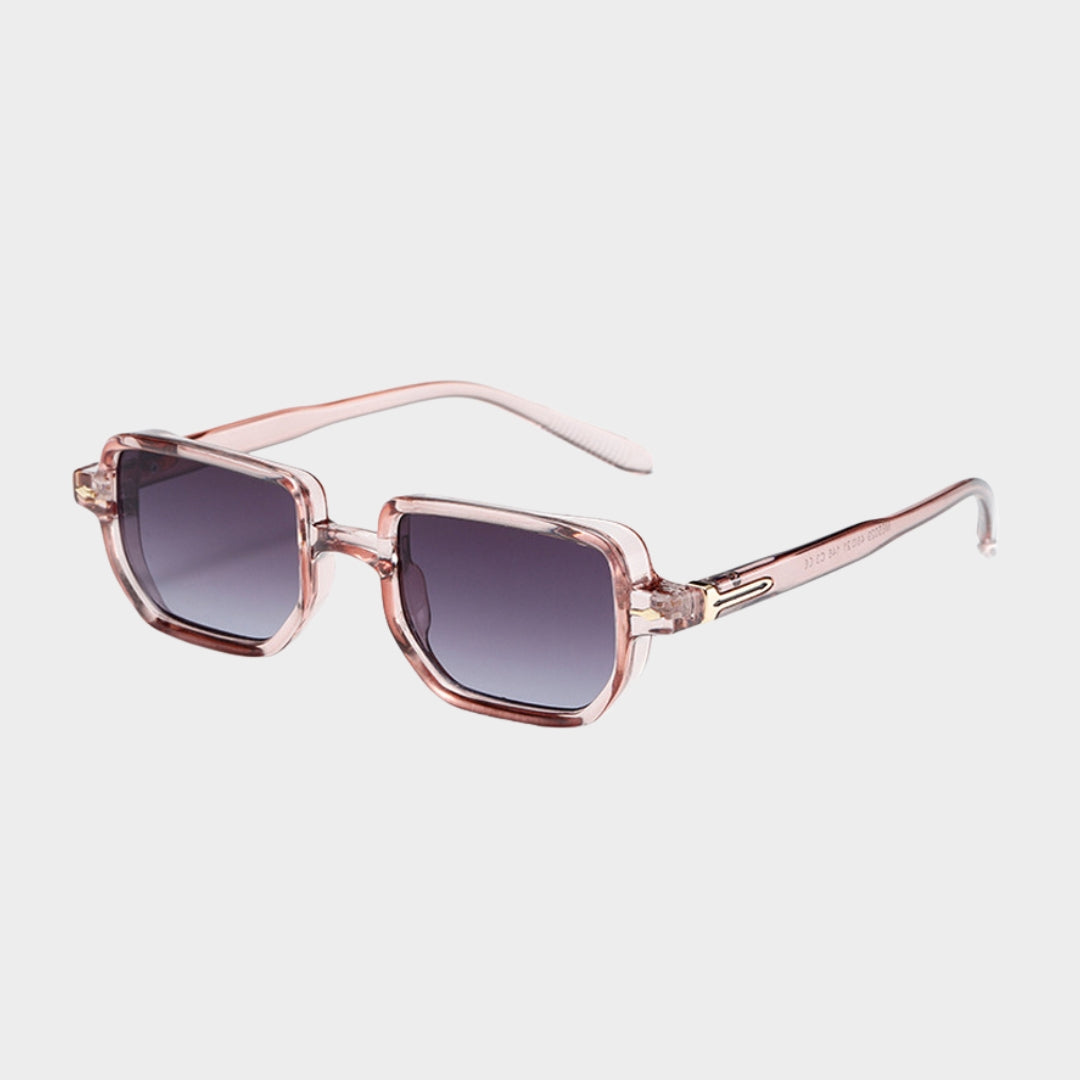 Retro Rectangular Rivets Men Punk Gradient Sunglasses - UV400 Shades in Multiple Colors