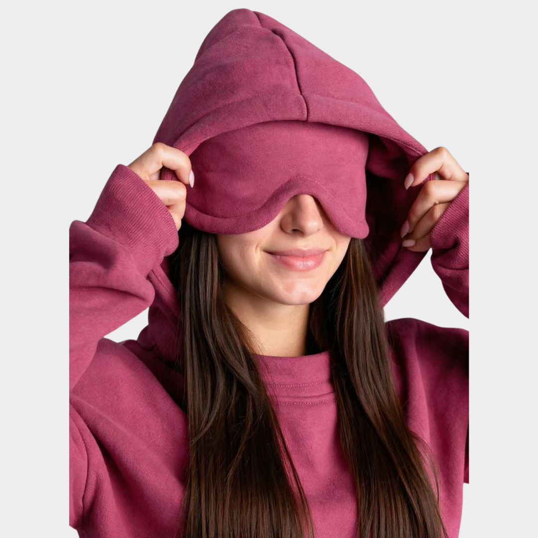 Women’s Hooded Sweatshirt – Casual Pullover with Built In Eye Mask – Long Sleeve Sports Hoodie with Pocket – Multiple Colours