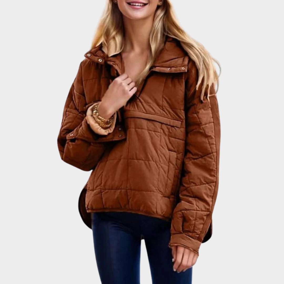 Women’s Hooded Pullover Jacket – Waterproof Oversized Fit with Stylish Design – Multiple Colours