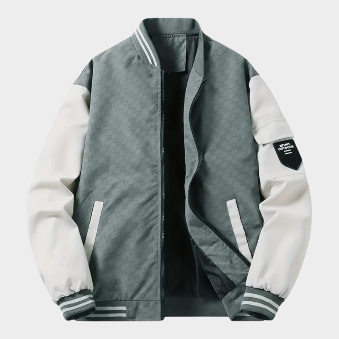 Men's Slim Fit Baseball Jacket – Casual Windproof Bomber Coat – High-Quality Stitching – Multiple Colours