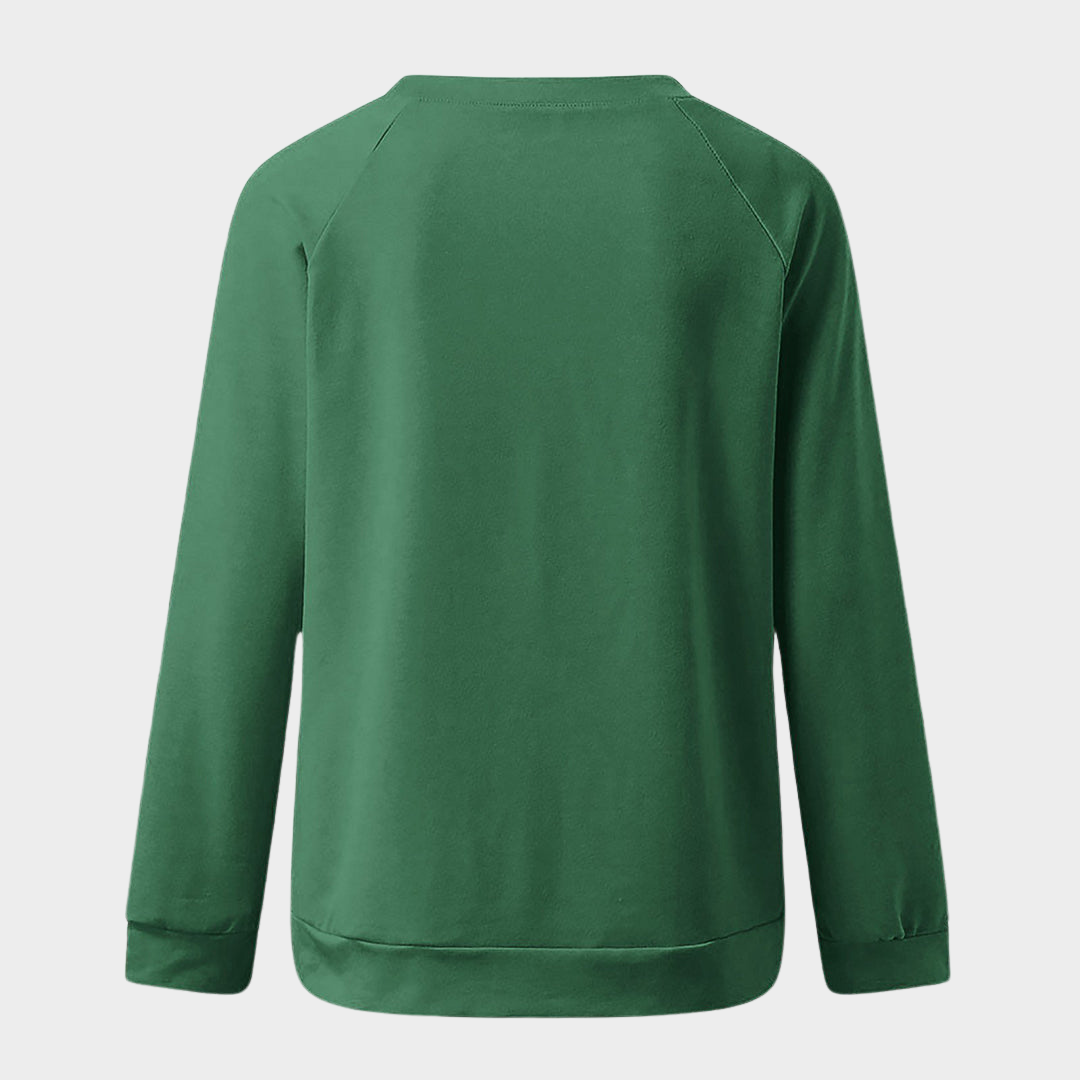 Women's 3D Print Sweatshirt - Crew Neck - Long Sleeve - Casual Fit - Multiple Colours
