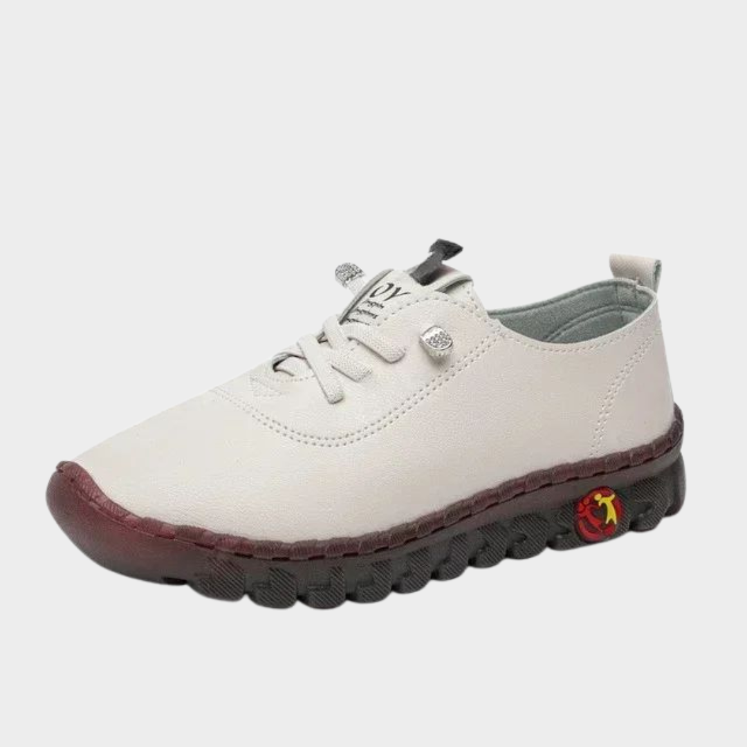 Women's Platform Sneakers - PU Leather - Lace-Up - Slip-On Comfort - Multiple Colours