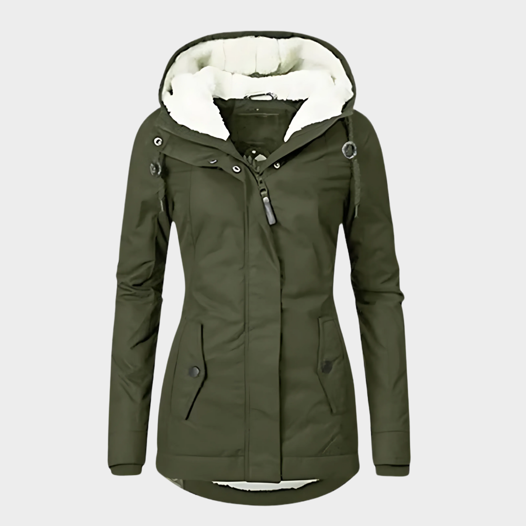 Women’s Parka Coat – Hooded Windproof Design – Thick Plush Lining – Warm & Durable – Multiple Colours