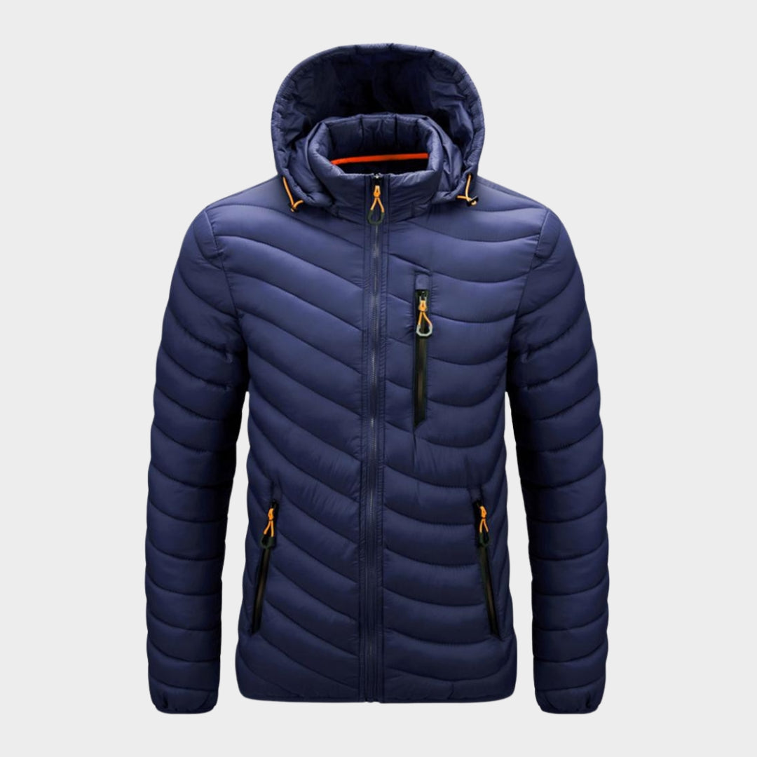 Men's Hooded Waterproof Parka Coat - Warm Casual Autumn Winter Outerwear with Detachable Hat, Army Green, Black, and More