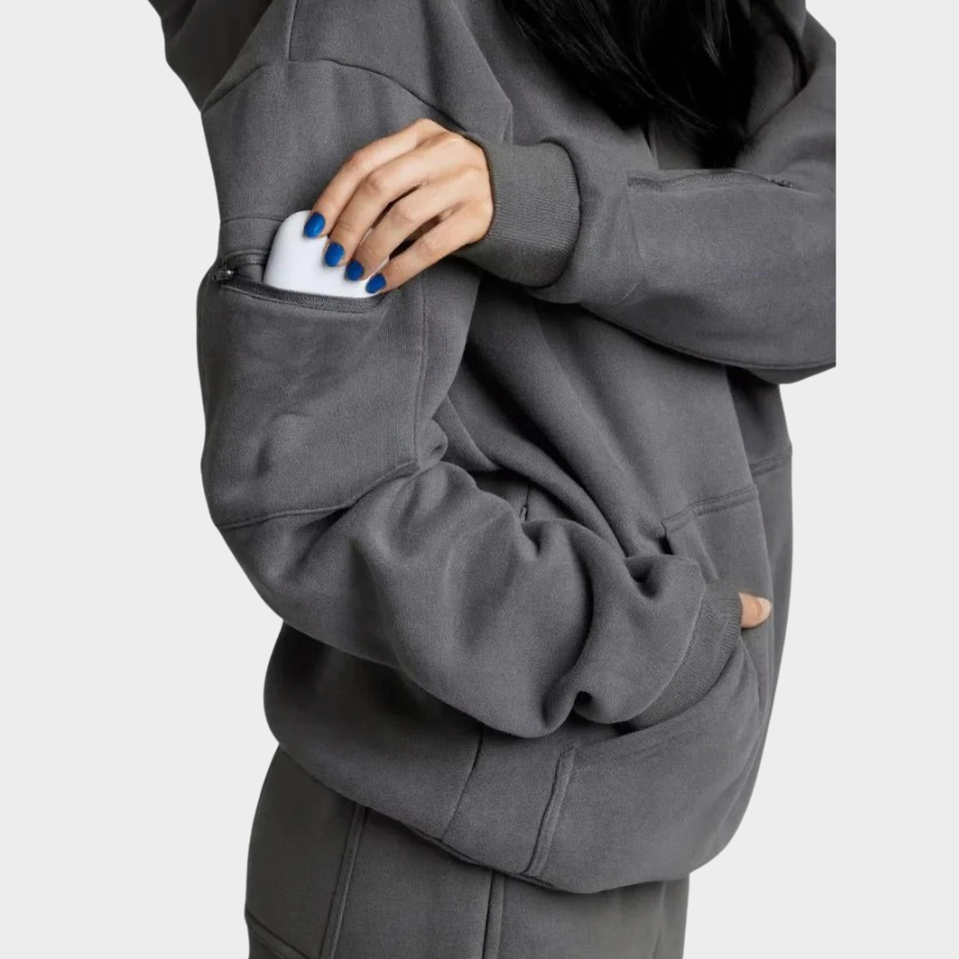 Women’s Hooded Sweatshirt – Casual Pullover with Built In Eye Mask – Long Sleeve Sports Hoodie with Pocket – Multiple Colours
