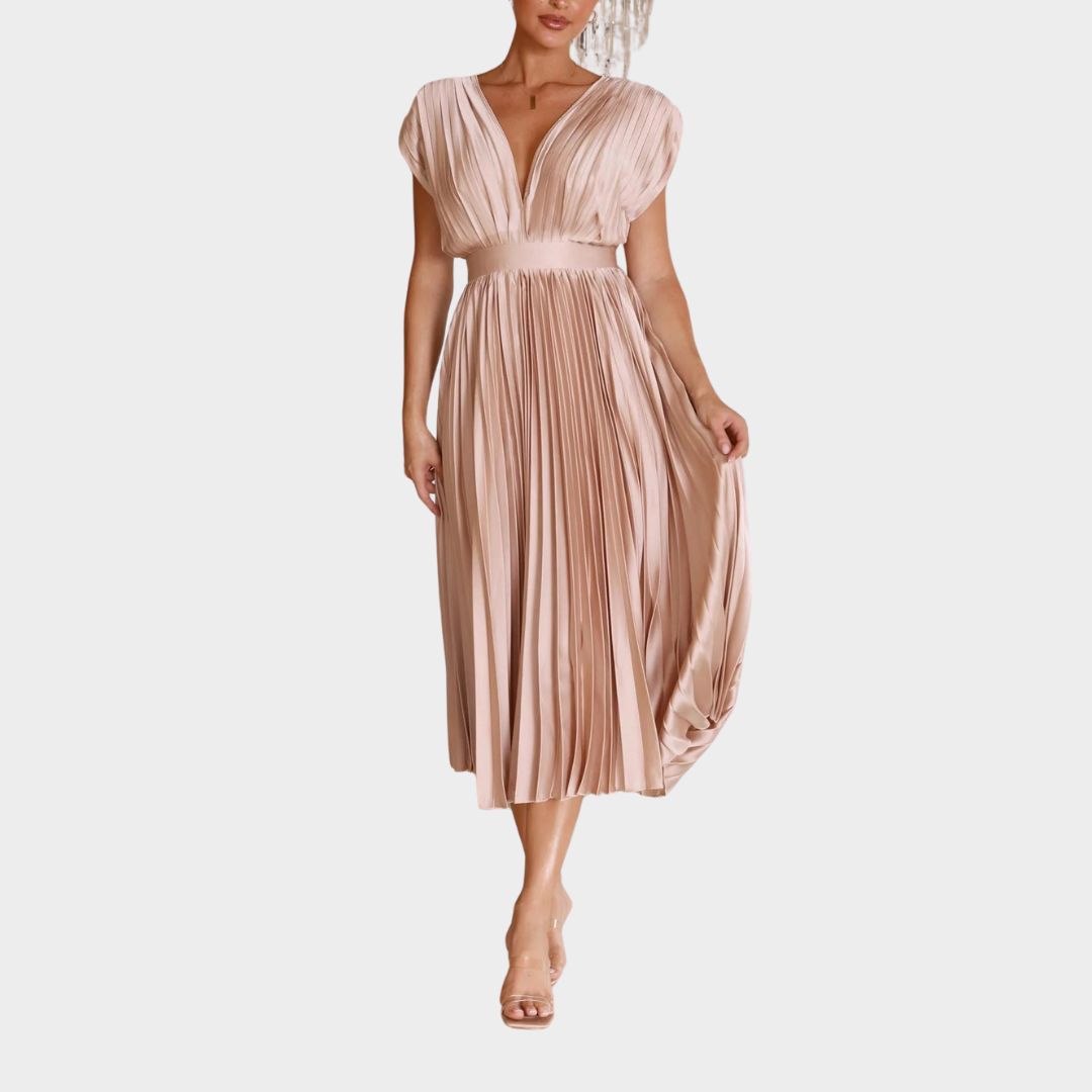 Women's Strapless Backless Party Dress – Short Sleeve – Elegant Patchwork – Multiple Colours