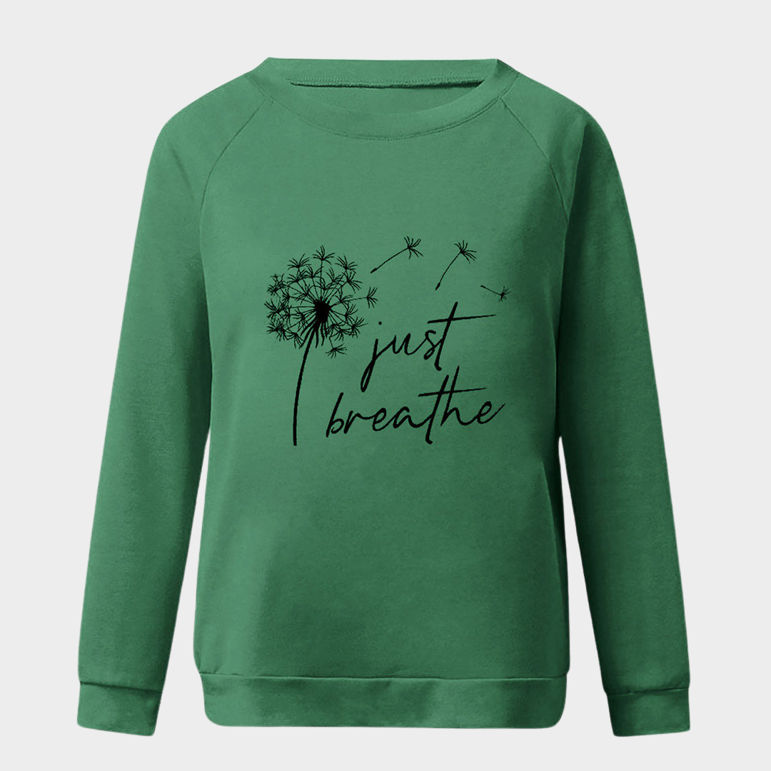 Women's 3D Print Sweatshirt - Crew Neck - Long Sleeve - Casual Fit - Multiple Colours