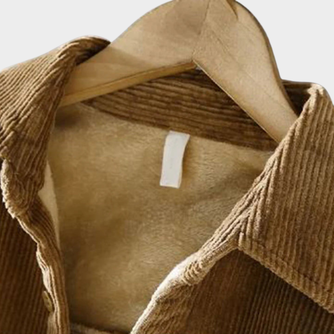 Men’s Corduroy Shirt – Smart Casual – Long Sleeve – Button-Up – Warm Thick Fabric – Multiple Colours