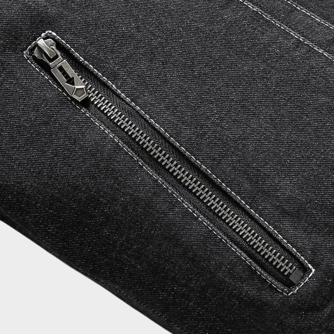 Men’s Denim Jacket – Fur Collar – Warm & Stylish – Solid Color – Casual Outerwear – Multiple Colours
