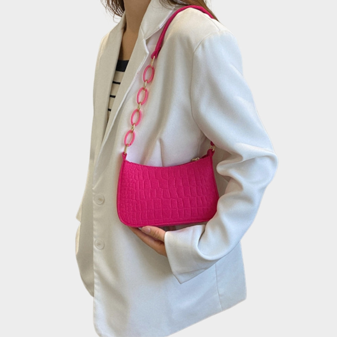 Trendy Women’s Vintage Mini Shoulder Bag – Rose Red, Black, Green, Khaki Casual PU Handbag
