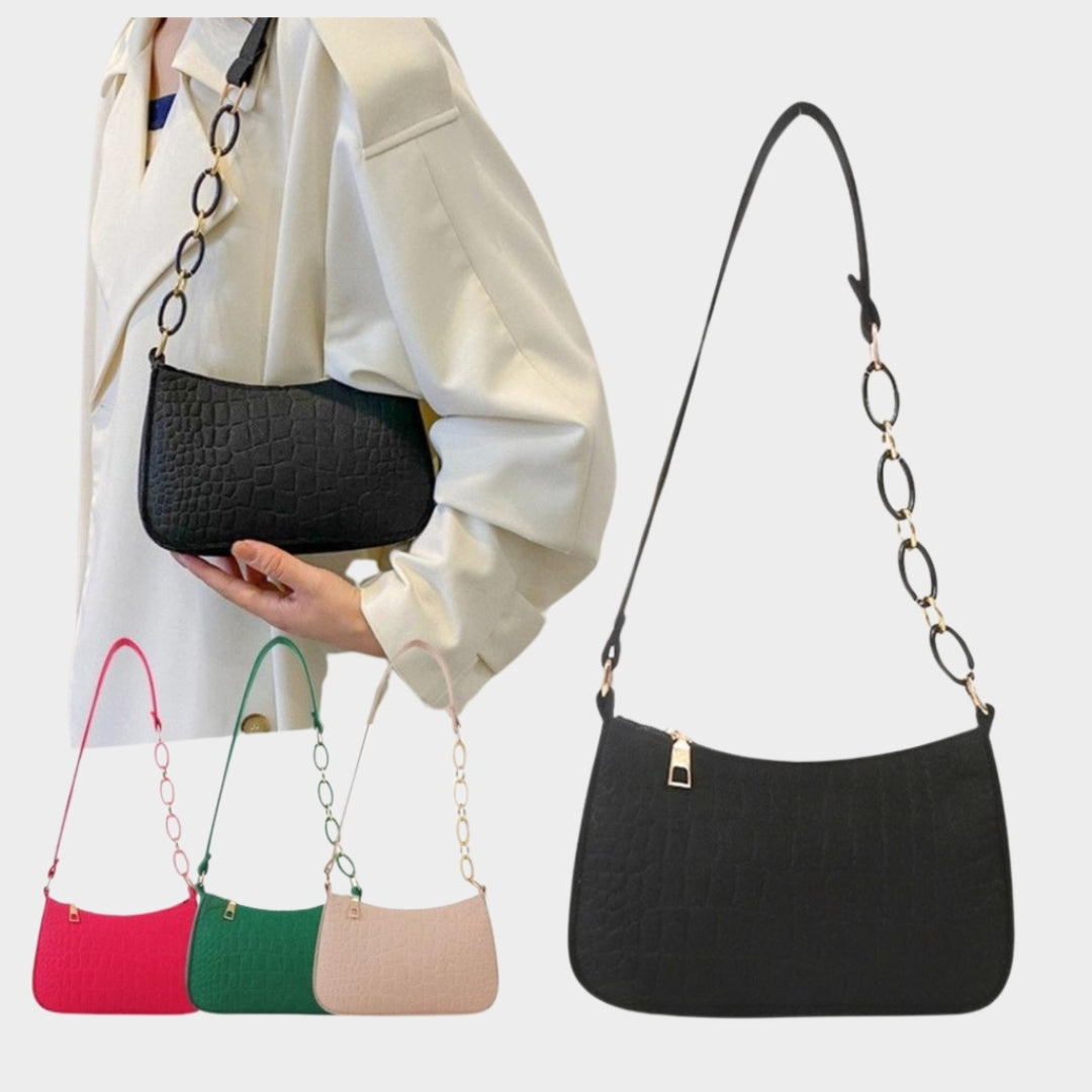 Trendy Women’s Vintage Mini Shoulder Bag – Rose Red, Black, Green, Khaki Casual PU Handbag