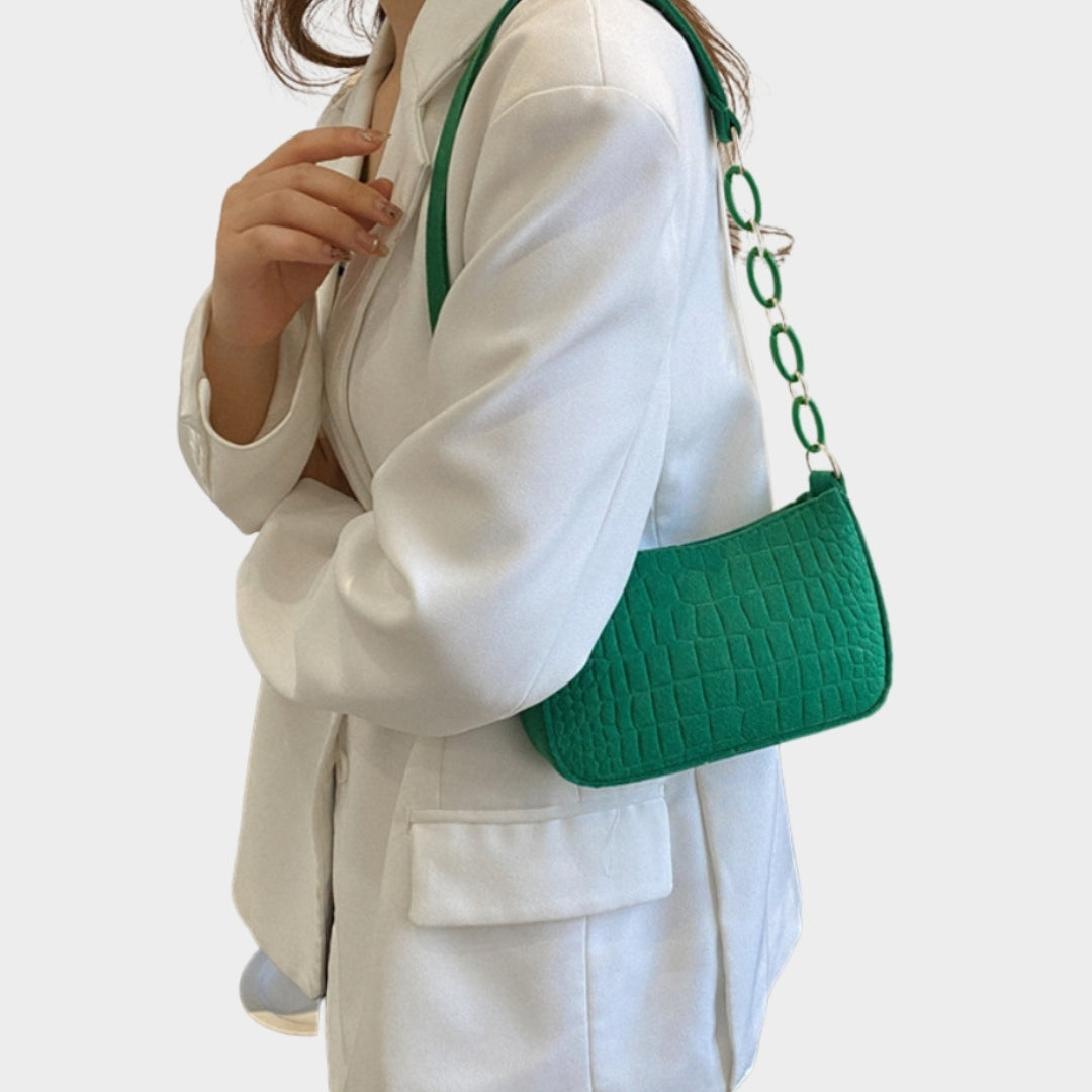 Trendy Women’s Vintage Mini Shoulder Bag – Rose Red, Black, Green, Khaki Casual PU Handbag
