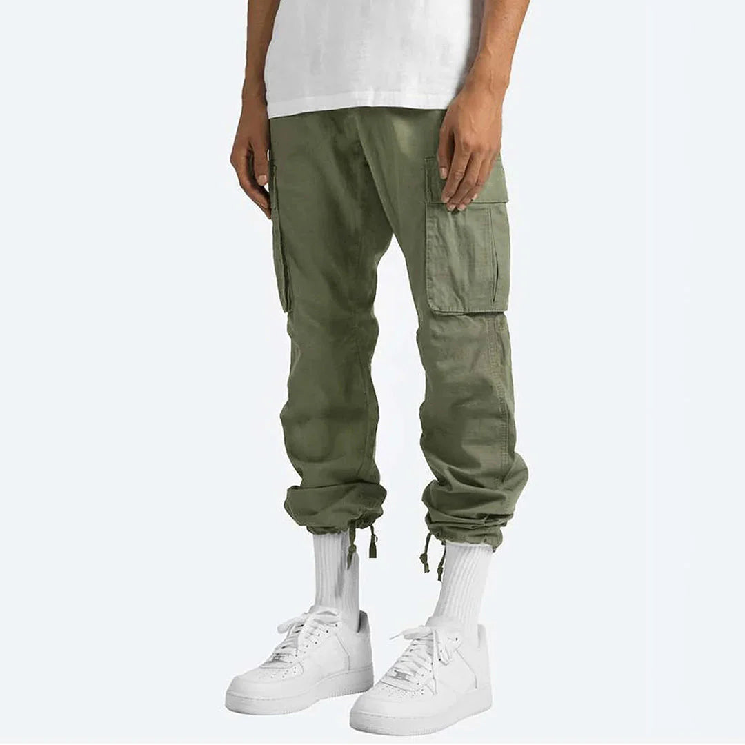 Men's Cargo Trousers – Loose Fit – Multi-Pocket – Outdoor & Fitness – Multiple Colours