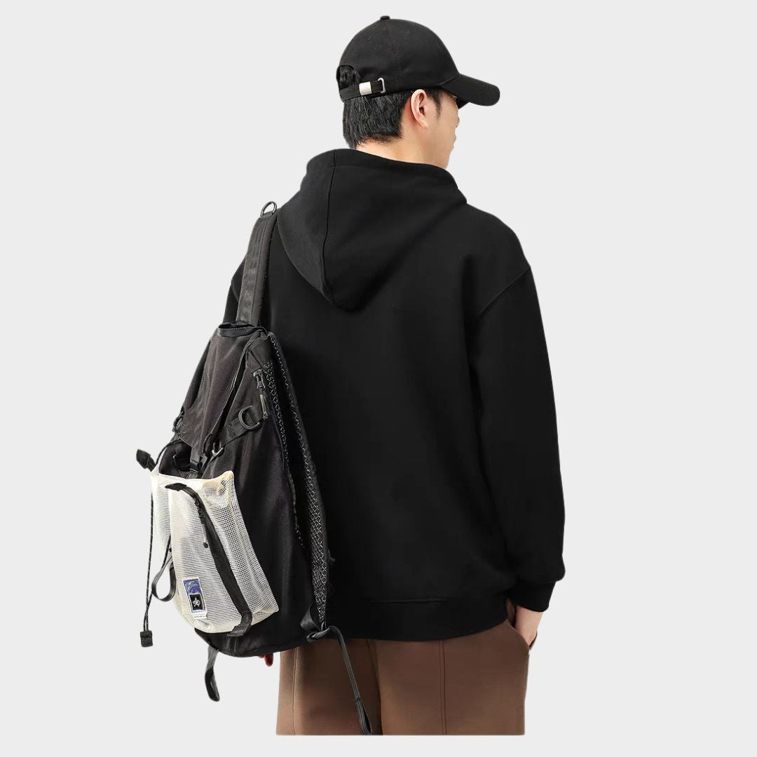 Men's Heavyweight Cotton Hoodie – Casual Pullover Sweatshirt, Loose Fit Long Sleeve Top (White, Black and More)