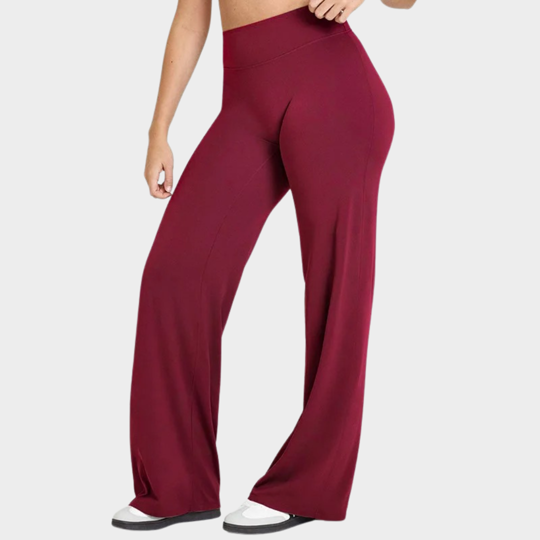 Women’s Leggings – Straight Leg Design – High Waist with V-Back Contour – Ultra Soft Sweat Wicking Fabric – Multiple Colours