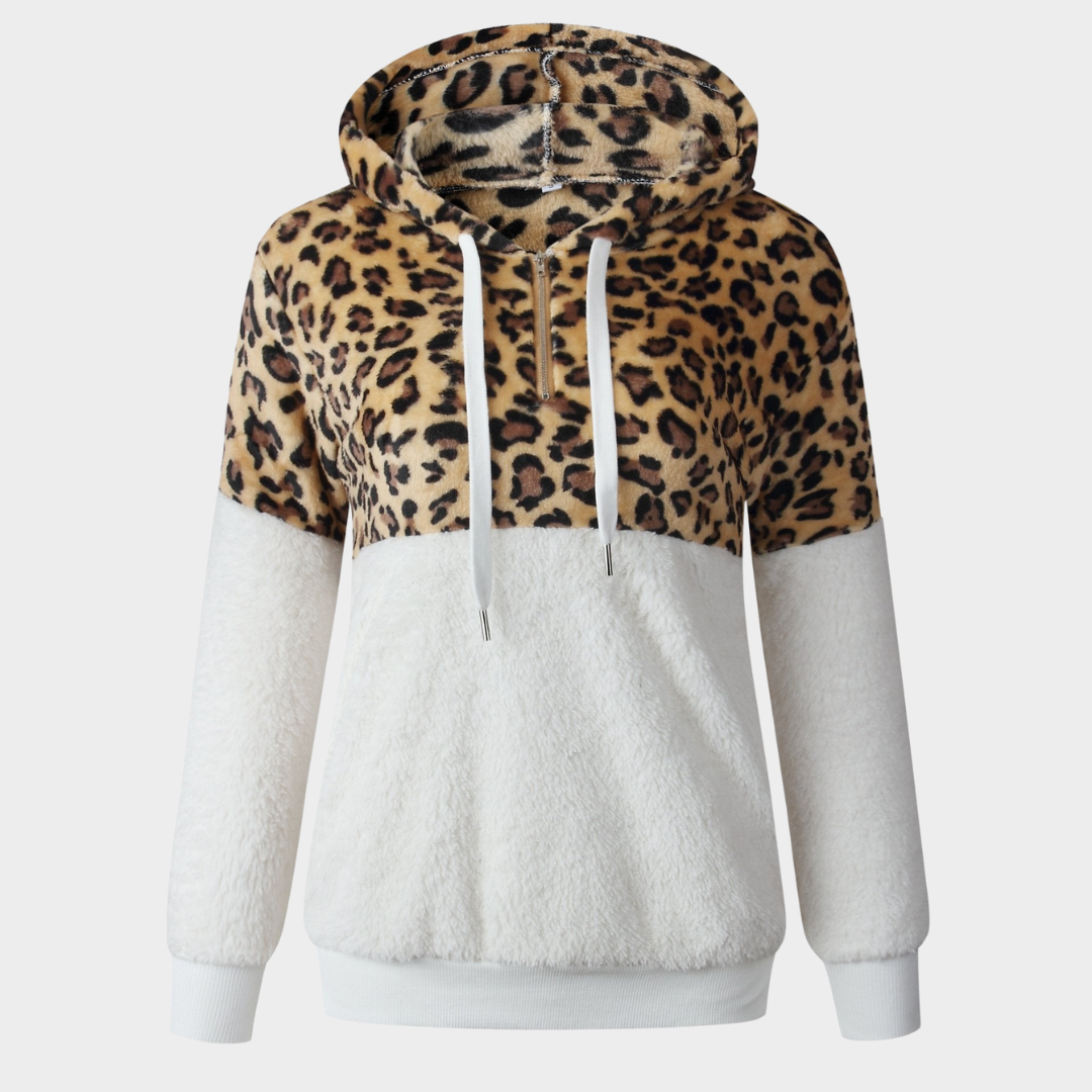 Women's Hooded Teddy Sweatshirt – Fleece – Long Sleeve – Warm & Soft – Multiple Colours