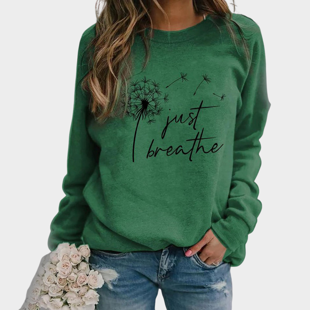 Women's 3D Print Sweatshirt - Crew Neck - Long Sleeve - Casual Fit - Multiple Colours