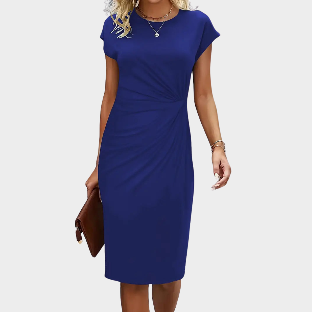 Women's Elegant Scoop Neck Dress – Classic Fit – Timeless & Versatile – Soft & Comfortable Fabric – Multiple Colours