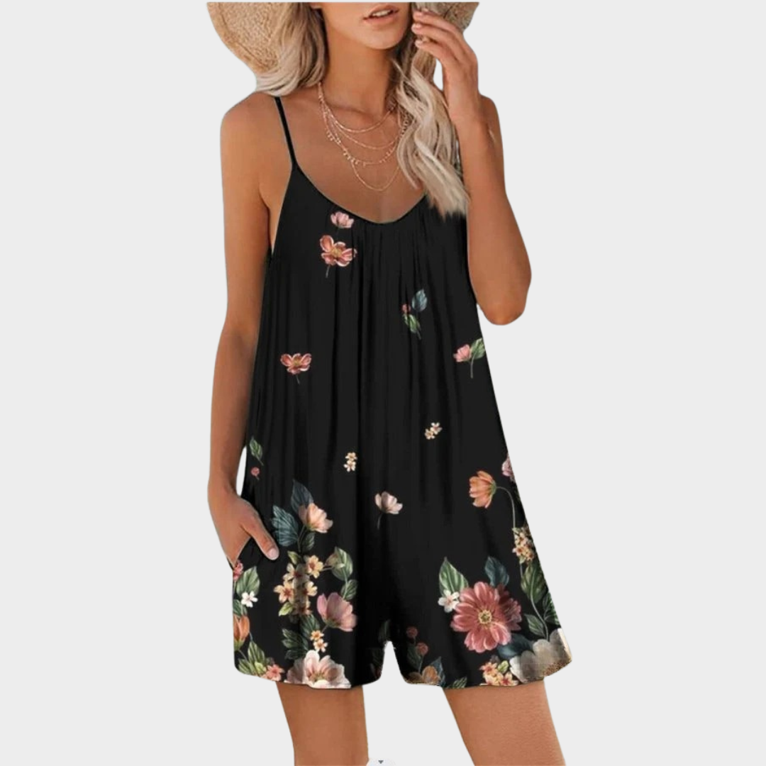 Women Casual Strap Jumpsuit – Loose Fit – Digital Print – Pocket Detail – Soft Fabric – Multiple Colours
