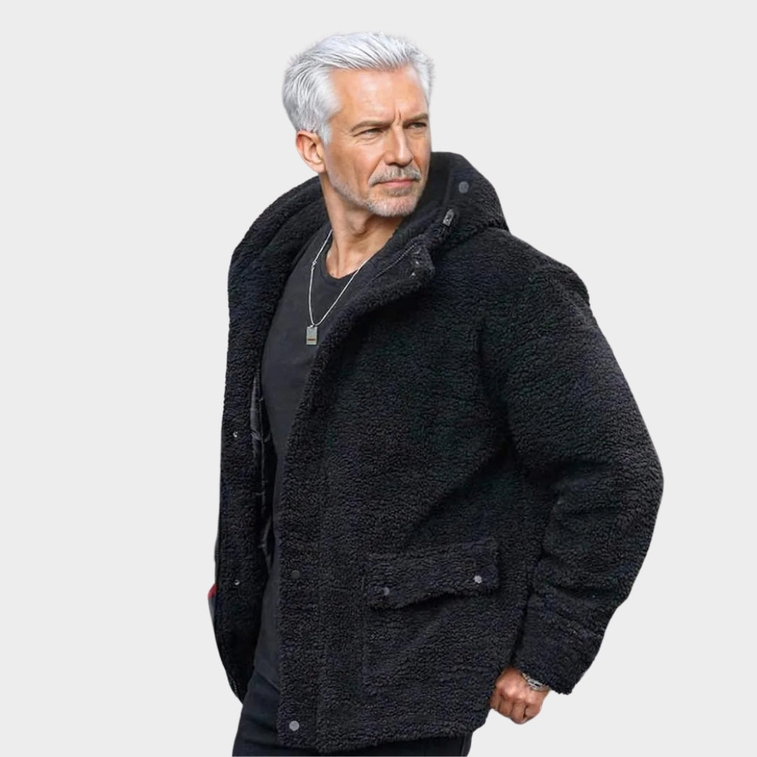 Men's Jacket Solid Color Windbreaker Hoodie - Fall Daily Fashion Coat, Black, Apricot, Khaki
