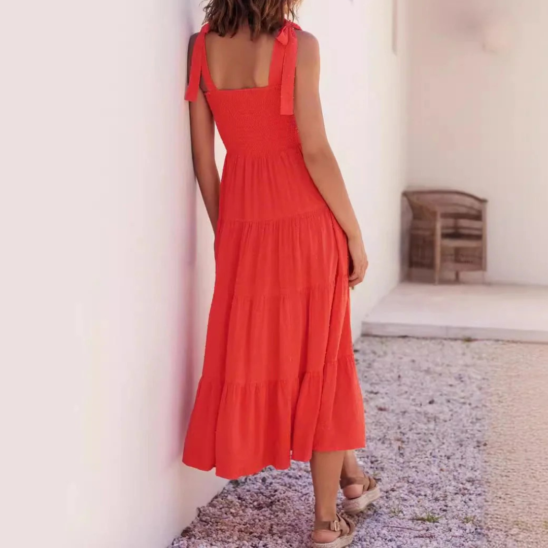 Women Strapless Suspender Maxi Dress – Backless High Waist Elegant Fit – Multiple Colours