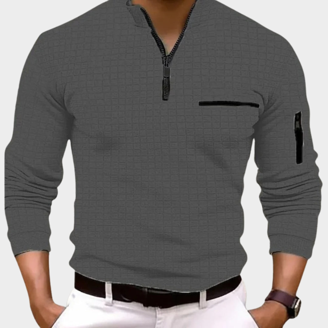 Men - Long Sleeve Polo Shirt - Stylish & Comfortable - Multiple Colours