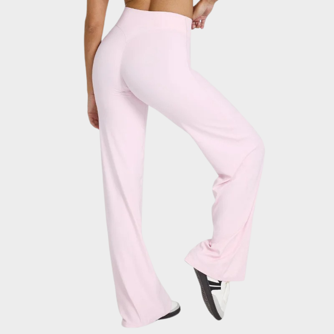 Women’s Leggings – Straight Leg Design – High Waist with V-Back Contour – Ultra Soft Sweat Wicking Fabric – Multiple Colours