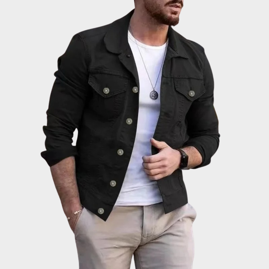 Modern Fit Men's Cardigan Jacket – Slim Fit Outerwear – Open Collar – Lightweight Casual Coat – Multiple Colours