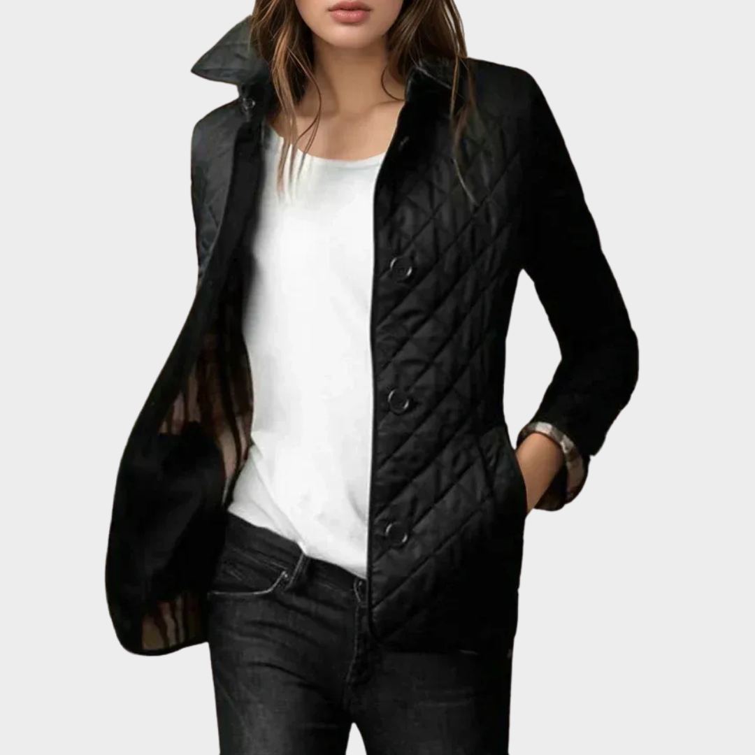 Women’s Slim-Fit Elegant Winter Jacket – Lightweight Single-Breasted Style – Commuter Design with Soft Lining – Multiple Colours