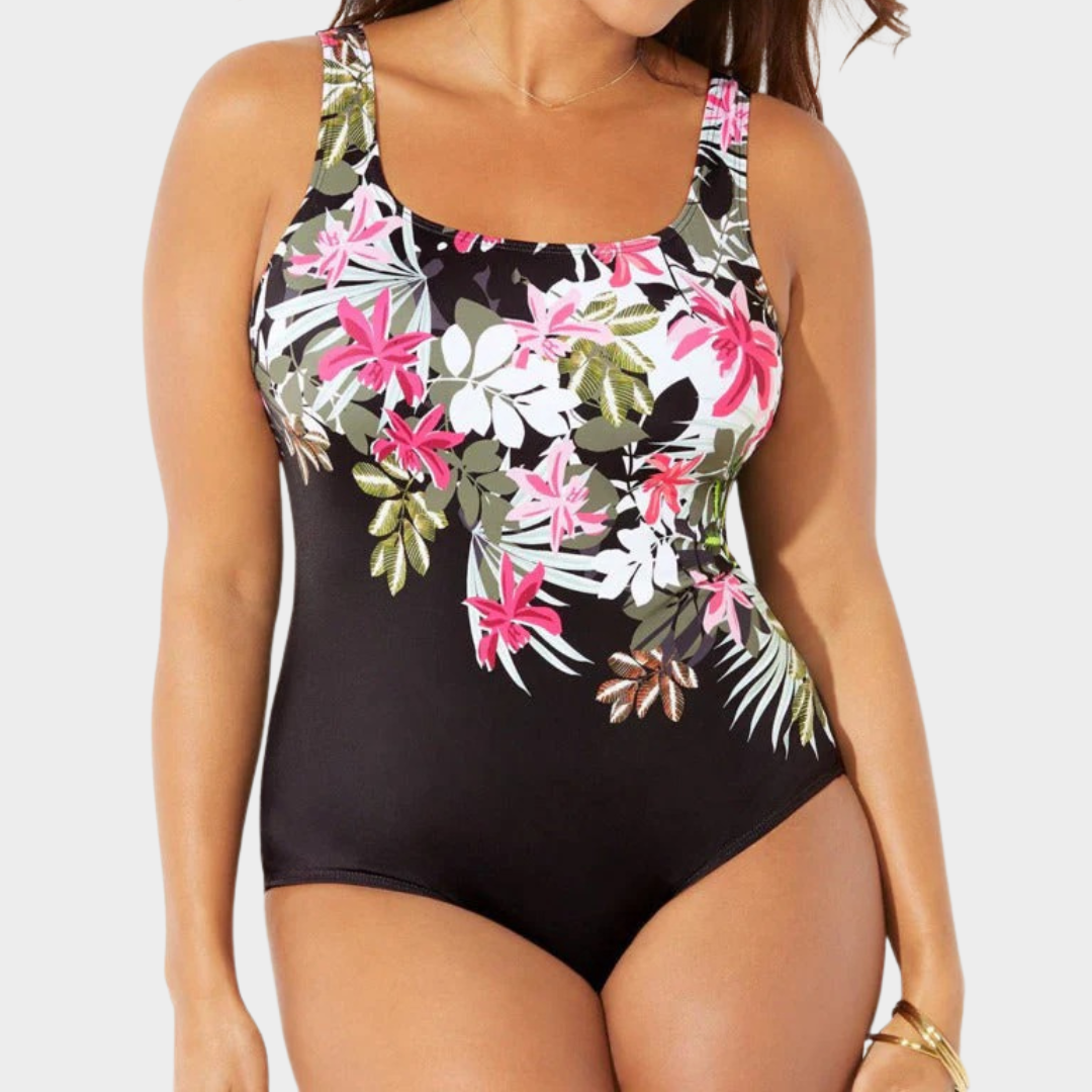 Women One Piece Swimsuit – Push Up Bodysuit Fit with Closed Back Design – Stretch Fabric – Full Coverage Support – Multiple Colours