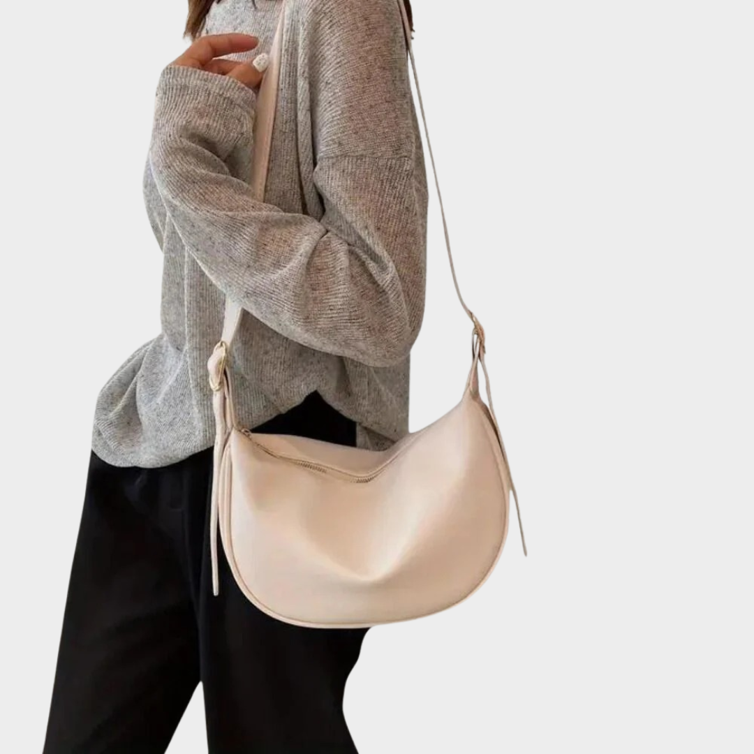Women's Shoulder Crossbody Dumpling Bag – Small Versatile Structured Design with PU Leather – Multiple Colours