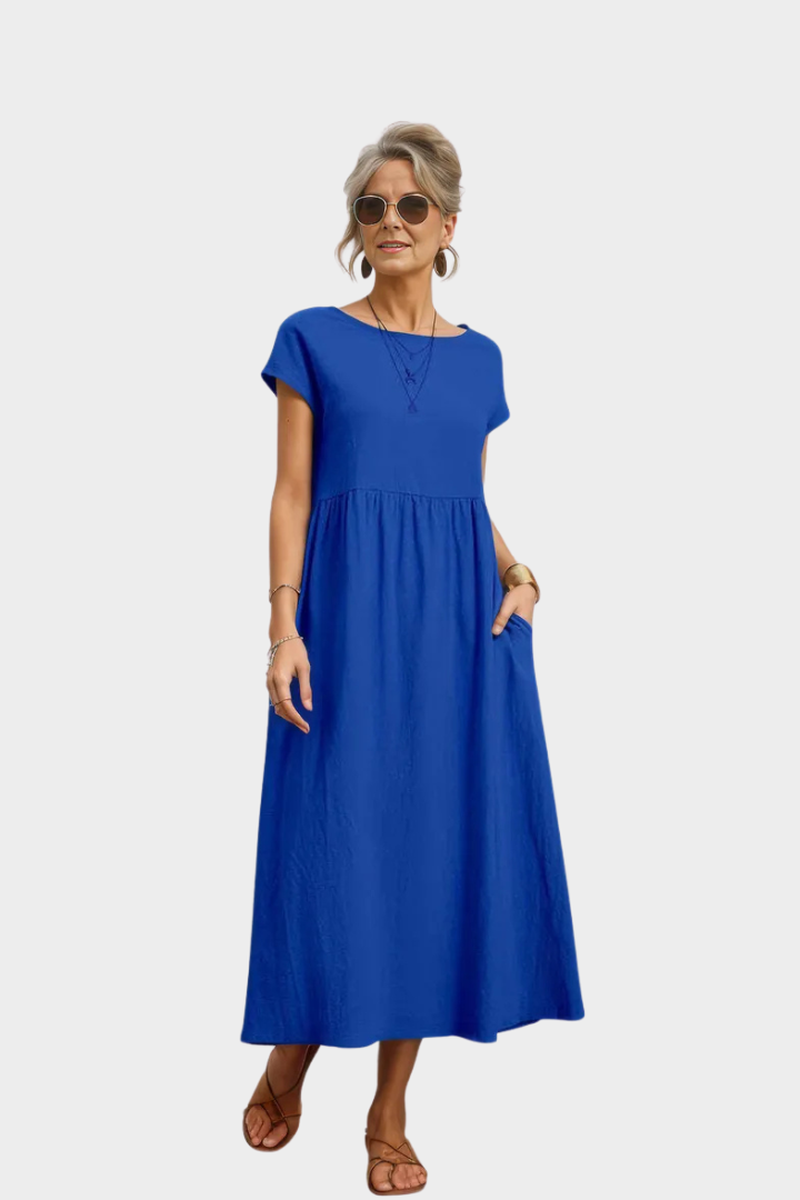 Elise Cotton Linen Dress