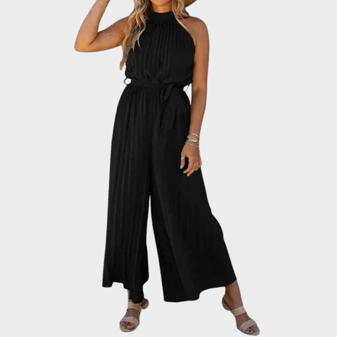 Women Jumpsuit – Off-the-Shoulder Halter Neck Design with Comfortable Fit Cotton Blend – Multiple Colours