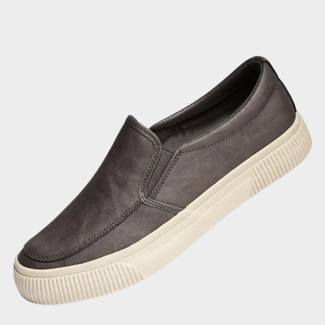Men's Leather Loafers – Classic Slip-On Dress Shoes – Multiple Colours