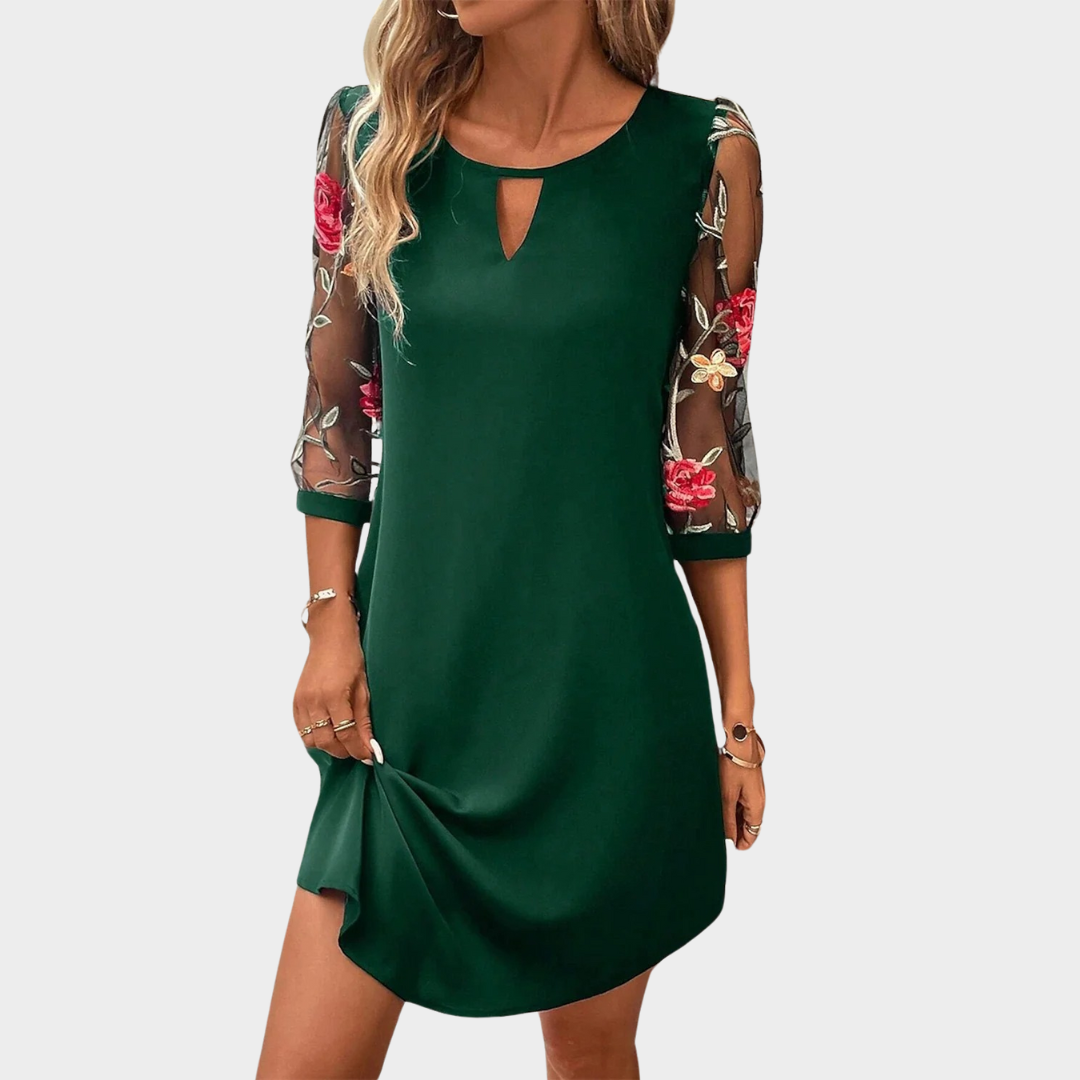 Women’s Short Sleeve Midi Dress – Casual Fit with Flattering Silhouette – Lightweight Soft Fabric – Multiple Colours