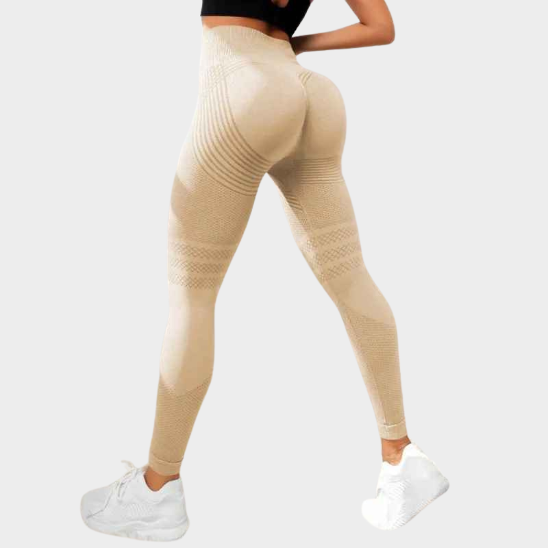 Women High-Waist Gym Leggings - Seamless Yoga Pants - Stretch Fit - Sports & Fitness Tights - Multiple Colours