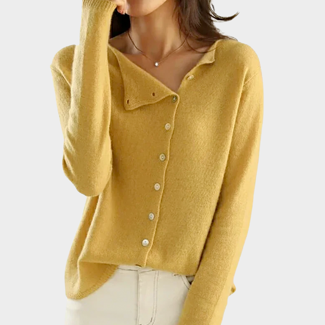 Women's Knitted Cardigan – Elegant Button Design – Soft & Cozy – Multiple Colours