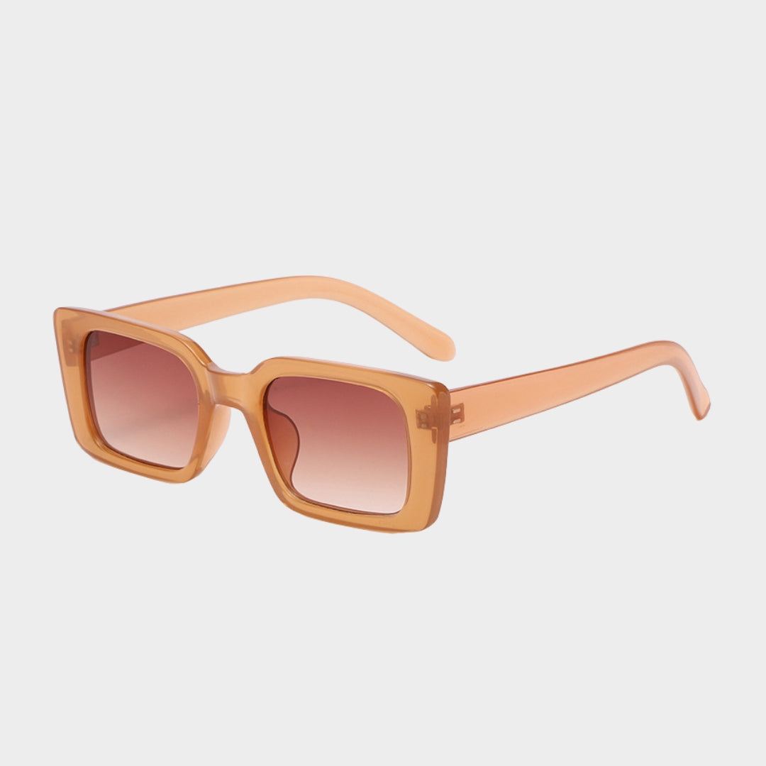 Retro Rectangle Sunglasses – Women UV400 Shades, Multiple Colors, Leopard and Tea Gradient Options