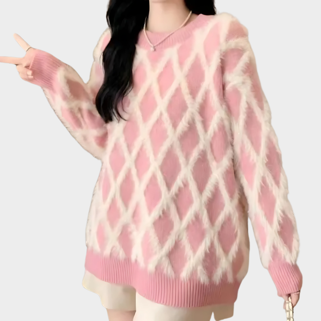 Women’s Knit Sweater – Loose Fit – Long Sleeves – Soft & Warm – Pullover Style – Multiple Colours