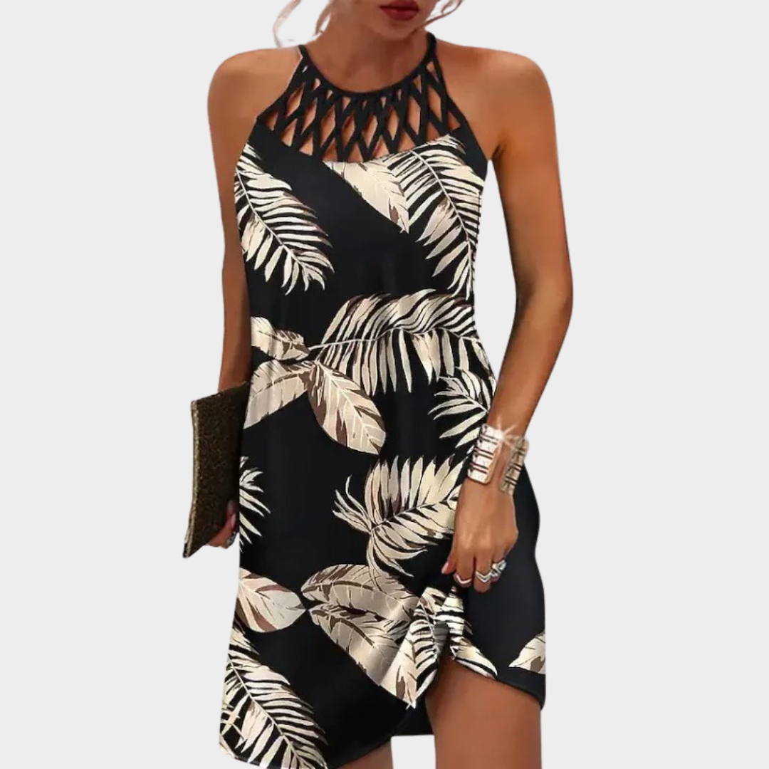 Women Mini Dress – Sleeveless Bohemian Style – Relaxed Fit – Lightweight Fabric – Multiple Colours